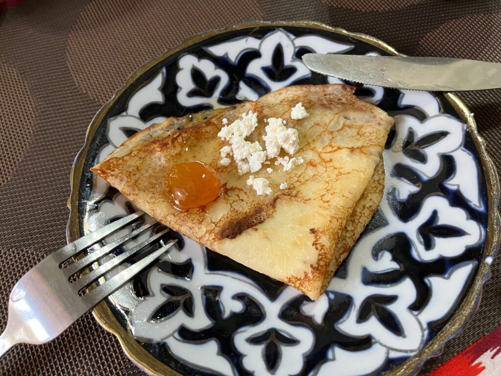 クレープ ウズベキスタン ホテル 朝食 Rabat Boutique Hotel