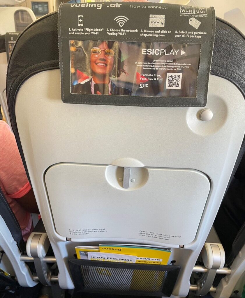 ブエリング航空の機内